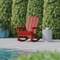 Flash Furniture Red Adirondack Rocking Chair with Cupholder LE-HMP-1044-31-RD-GG - alternate 9